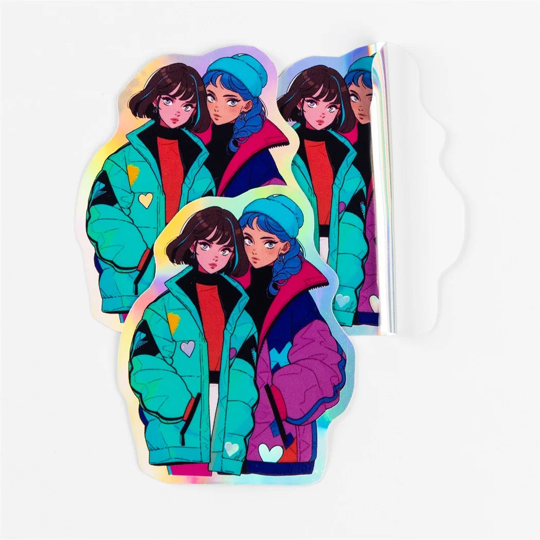Custom Logo Design Cartoon Sticker Waterproof Vinyl Die Cut PVC Vinyl Bumper Sticker