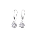 ZHILIAN Hot Sale Exquisite 925 Sterling Silver Fine Jewelry Square Zircon Hook Earrings for Women