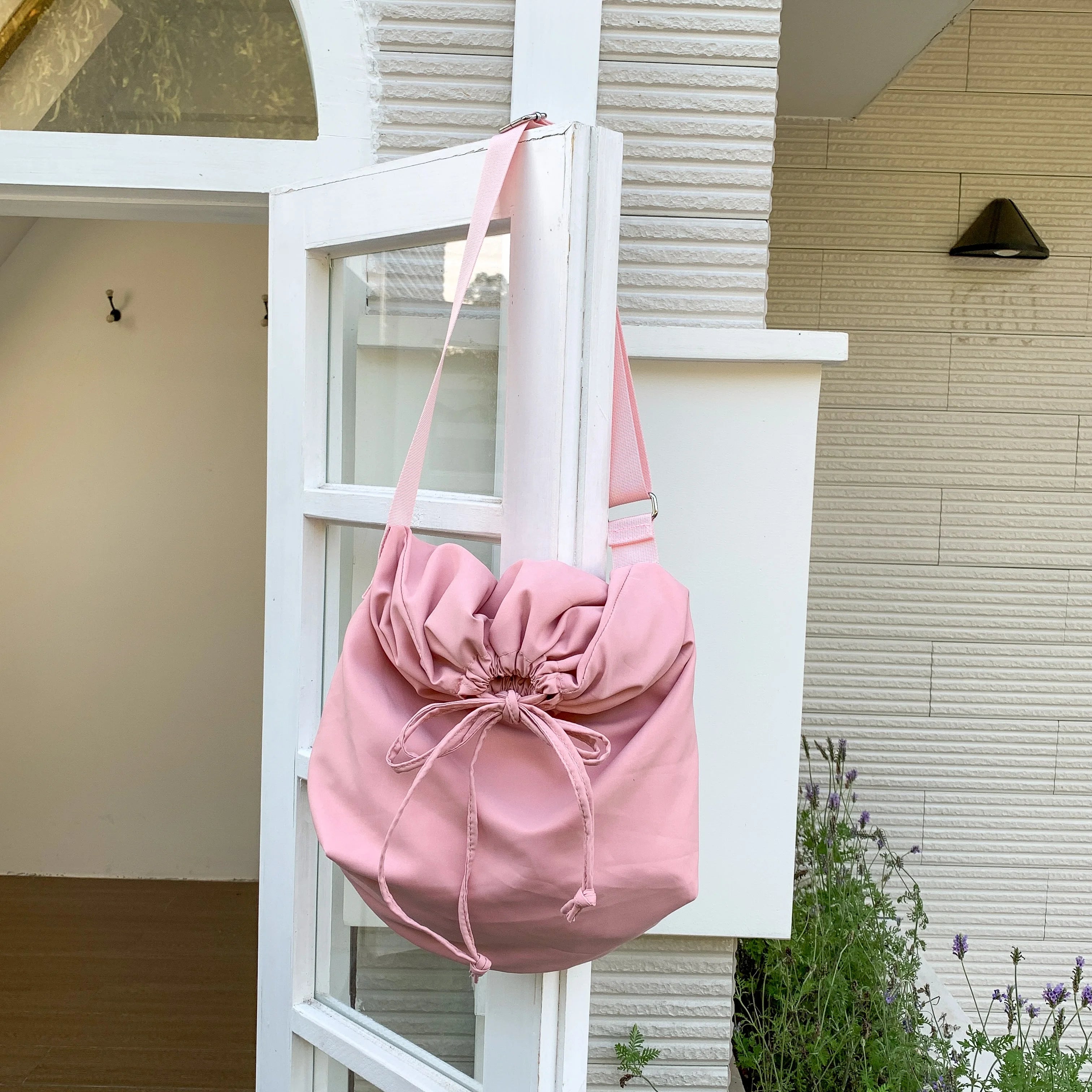 New Design Summer Casual One Shoulder Nylon Neutral Trend Crossbody Bags Fold Large Capacity Tote Bag