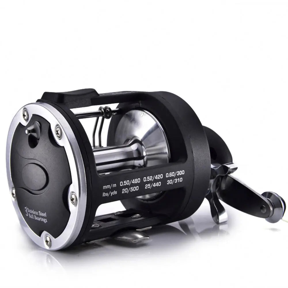 Sales1 Factory Wholesale Trolling Reel 2000/3000/4000 High Spool Large Capacity Round Reels Saltwater Fishing Drum Reel