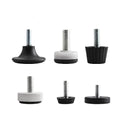 M6 M8 Adjustable Table Feet Threaded Screw on Furniture Levelers Foot for Furniture Legs
