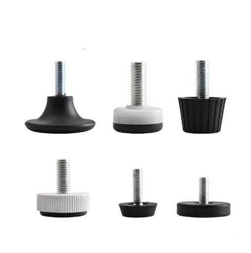 M6 M8 Adjustable Table Feet Threaded Screw on Furniture Levelers Foot for Furniture Legs