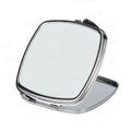 ZL09-09 Customized Blank Metal Makeup Compact Mirror Sublimation Printed Pocket Mirror