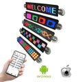 Taxi Car Rear Window Advertising Digital Display Full Color App Control USB Mini Led Advertising Billboard Screen