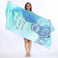 Custom logo Package Soft Towel Fast Dry Microfiber Sand Free Double-side Printing Sport Outdoor Beach Towel Set