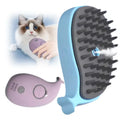 New Design Pet Brushes Self Cleaning Steam Cat Bath Brush With Steamer Water 3 In1 Steamy Pet Hair Brush