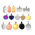 High Quality Logo Charm Custom Made Pendant Stainless Steel Blank Stamping Disc Heart Personalized Blank Round Pendants Jewelry