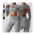 High Stretch Cross Back Sports Yoga Suit Gym Wear Women High Waist Activewear Yoga Sets Fitness for Women
