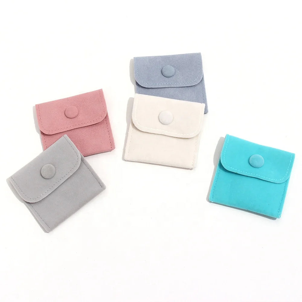 Dreamshow Gifts for Women Luxury Paper Bag Velvet Pouch for Jewelry Travel Jewelry Organizer Microfibre Jewelry Pouch