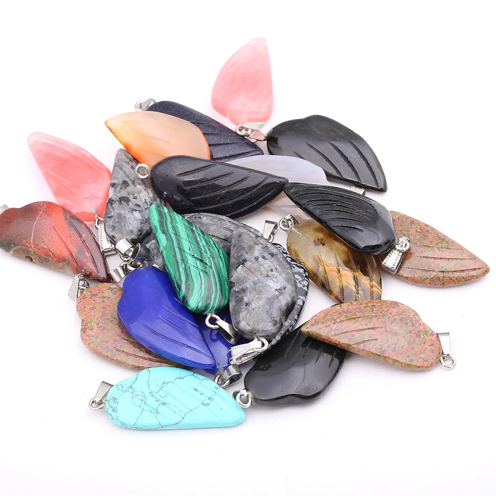 HZ Natural Slice Pendants Charm Agate Pendant