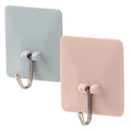 Self Adhesive Wall Hook Strong Without Drilling Coat Bag Bathroom Door Kitchen Towel Hanger Hooks Home Storage Accessories