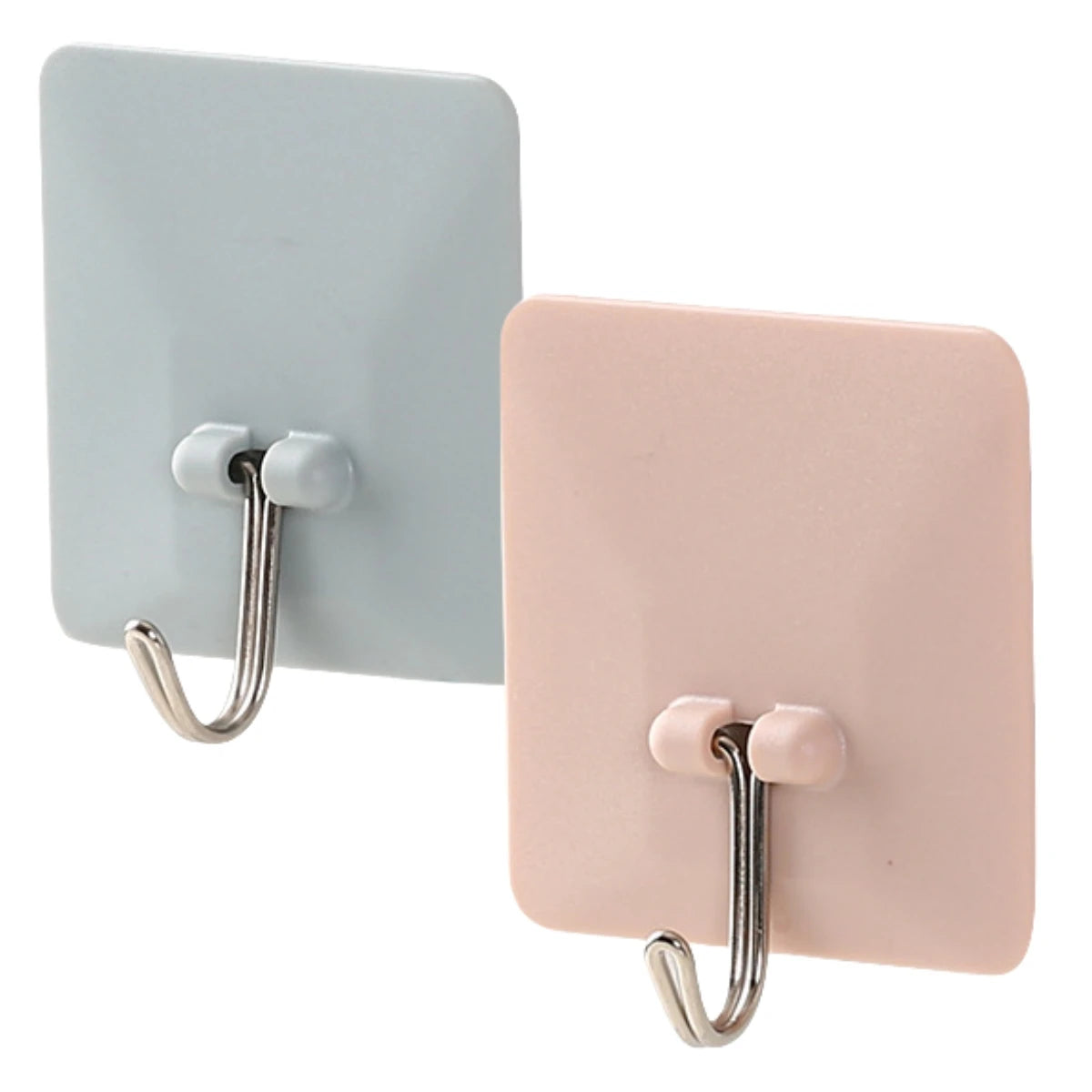 Self Adhesive Wall Hook Strong Without Drilling Coat Bag Bathroom Door Kitchen Towel Hanger Hooks Home Storage Accessories