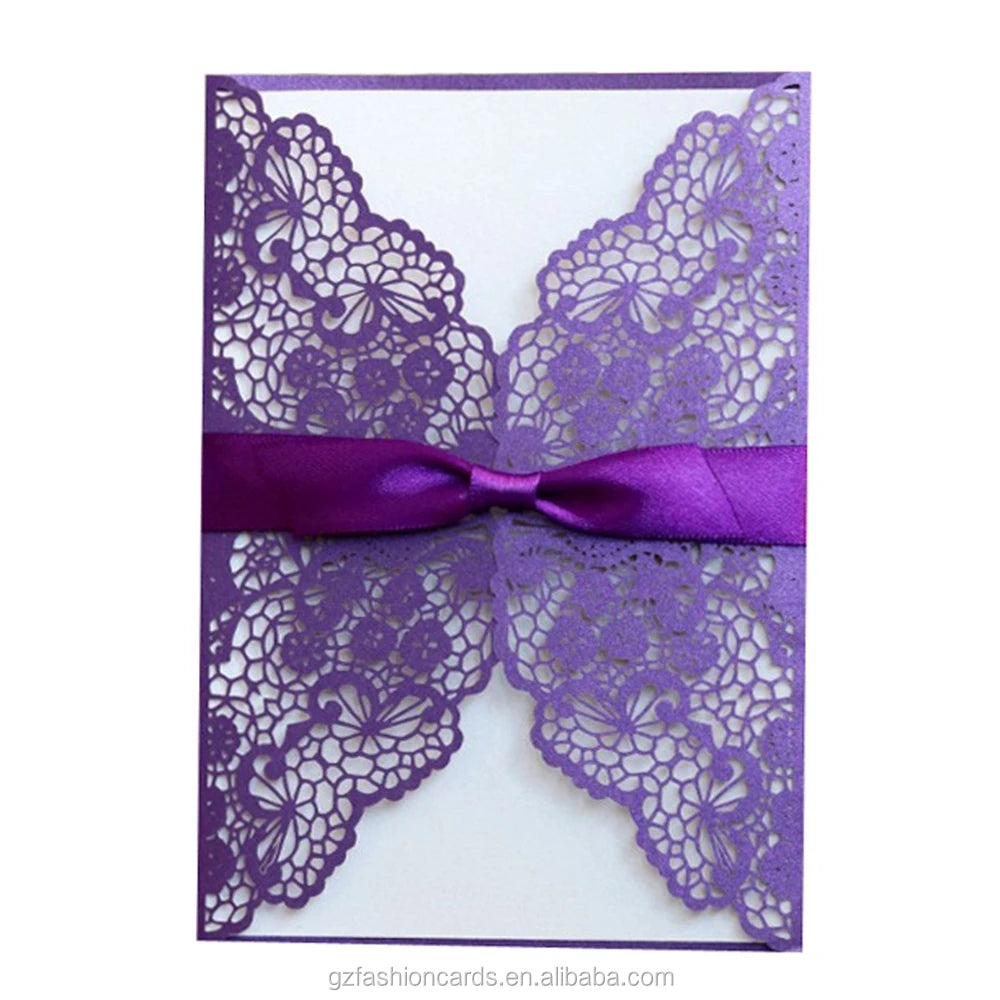 Laser-hollowed Design Invited Cards Customization and Custom Laser Cut Invitation Cards for Events