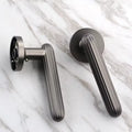 Modern Luxury Brushed Gold Concealed Door Handle Round Pull Bar Safety Privacy Bedroom