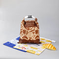 Cotton Bread Bags with Eco-Friendly Beeswax Cloth Lining Natural Organic Reusable Food Storage Wholesale Folding Style Shopping