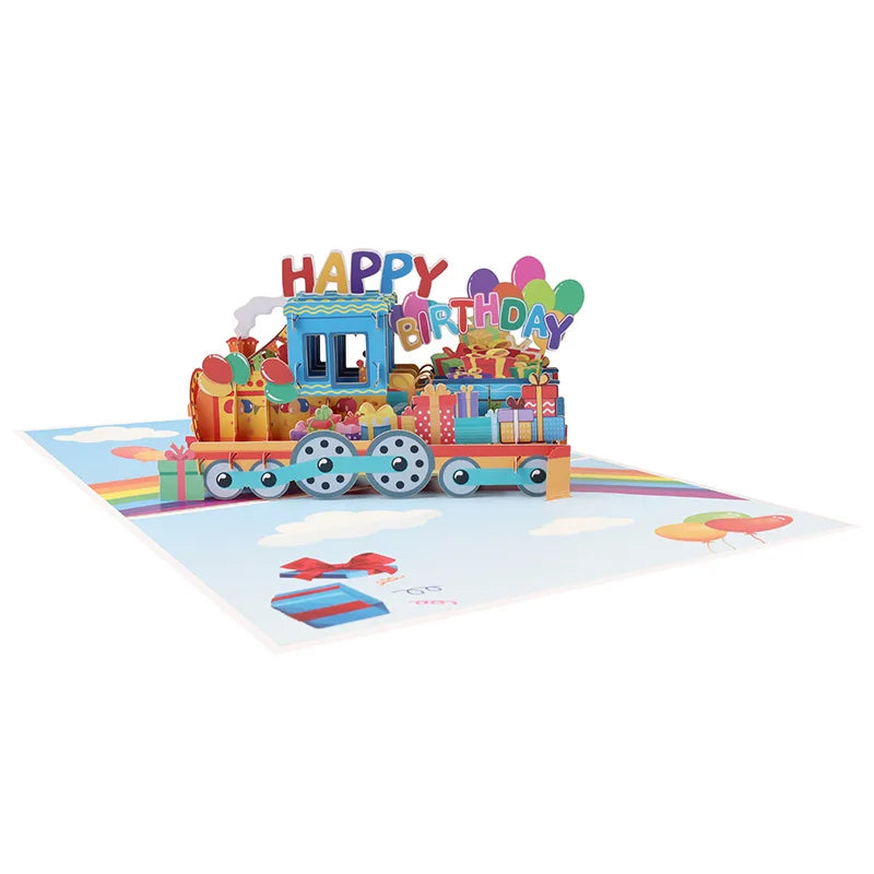 3D Pop-up 'Happy Birthday' Greeting Cards with Envelope Party Supplies for Special Birthday Celebrations