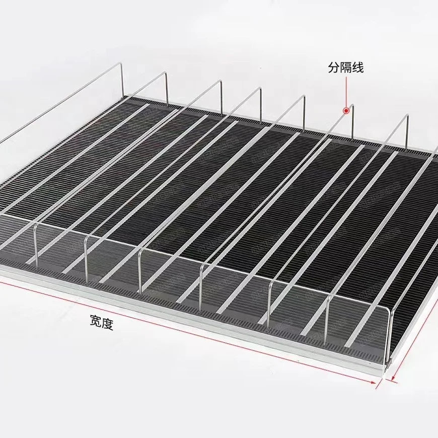 Customized Single-Sided Steel Roller Shelf for Freezer Modern Display Gravity Feed Bottle for Milk Beer Drinking Heavy Duty