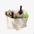 Cotton Canvas Shopping Bags Foldable Reusable with Custom Logo Printed Heavy Duty Durable Tote for Grocery Shopping