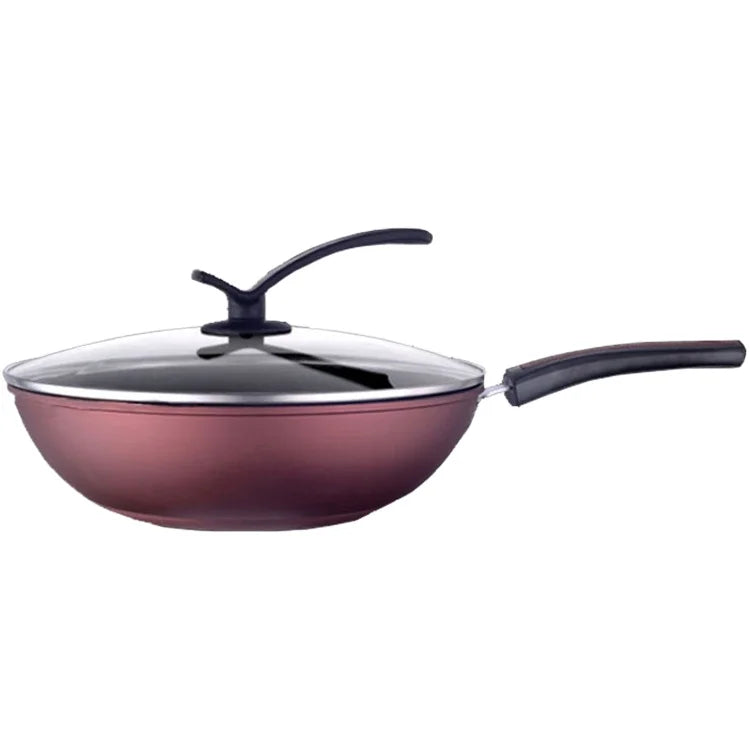 Pot and Cooking Stainless Steel Non Stick Frying Nonstick Non-stick Carbon Frypan Kitchen Lid Wok Fry Pan