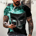 Custom Logo Bob Marley 3D Printed T-Shirt Hip Hop All over Print Graphic Tees Knitted O-Neck Clothing
