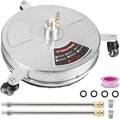 15" Pressure Washer Stainless Steel Surface Cleaner with Wheels   4000 PSI 8 GPM