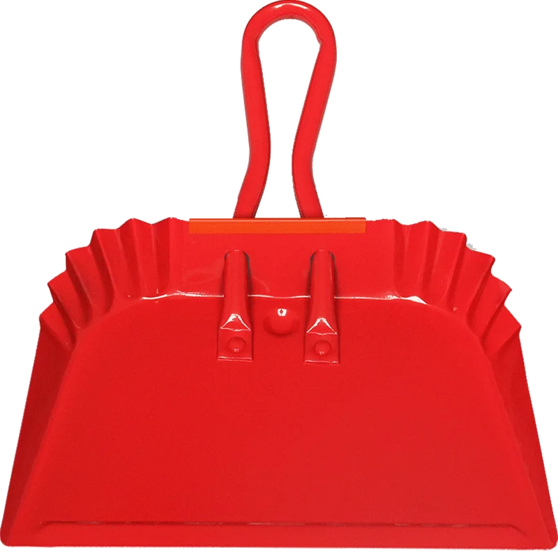 Home Cleaning Manual 12Inch/17inch Metal Dustpan with PVC Coated Iron Handle