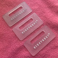 Hollow logo Sewing on Transparent Plastic Rubber Labelclear Backing Soft Silicone Rubber Patch for Uniform