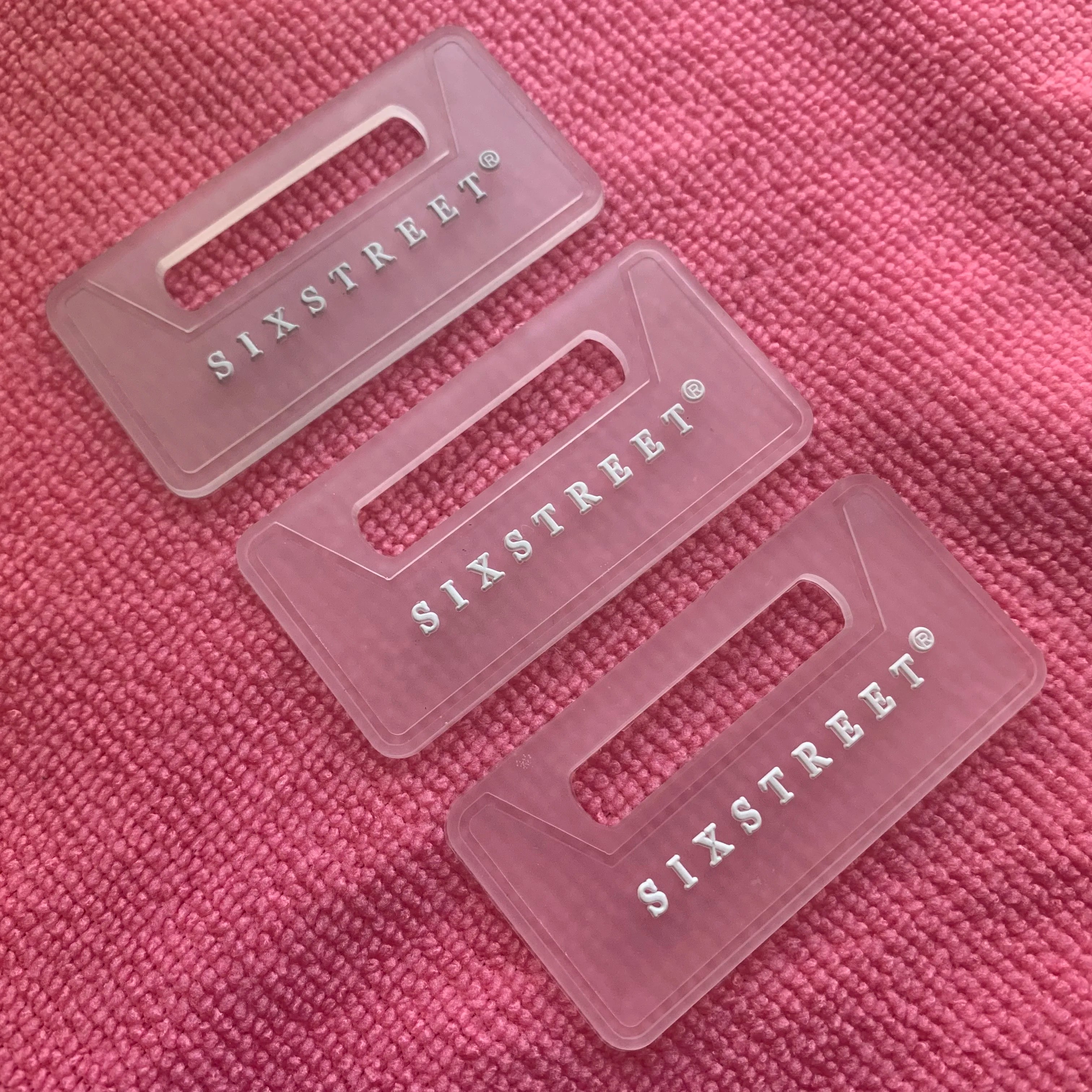 Hollow logo Sewing on Transparent Plastic Rubber Labelclear Backing Soft Silicone Rubber Patch for Uniform