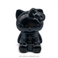 Bulk Wholesale Natural Crystal Rose Quartz Cute cat 5inch Big Size Crystal Craft Carving Obsidian cat for Gift