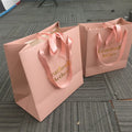 Factory Direct Sale Simple Fashion Hand-held Exquisite Hand Business Ribbon Gift Paper Bag with Bow