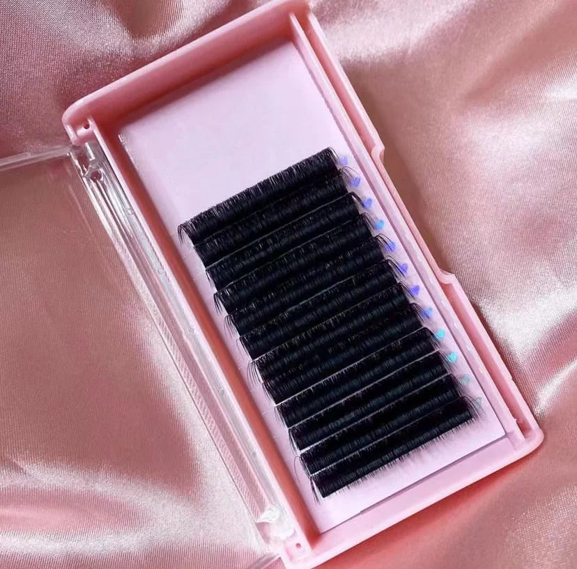 Human Hair Lash d Dd Curl 0.18 0.05 0.03 Matte Jet Black Korea Salon Lashes Extension Custom logo Lash Extension Supplier