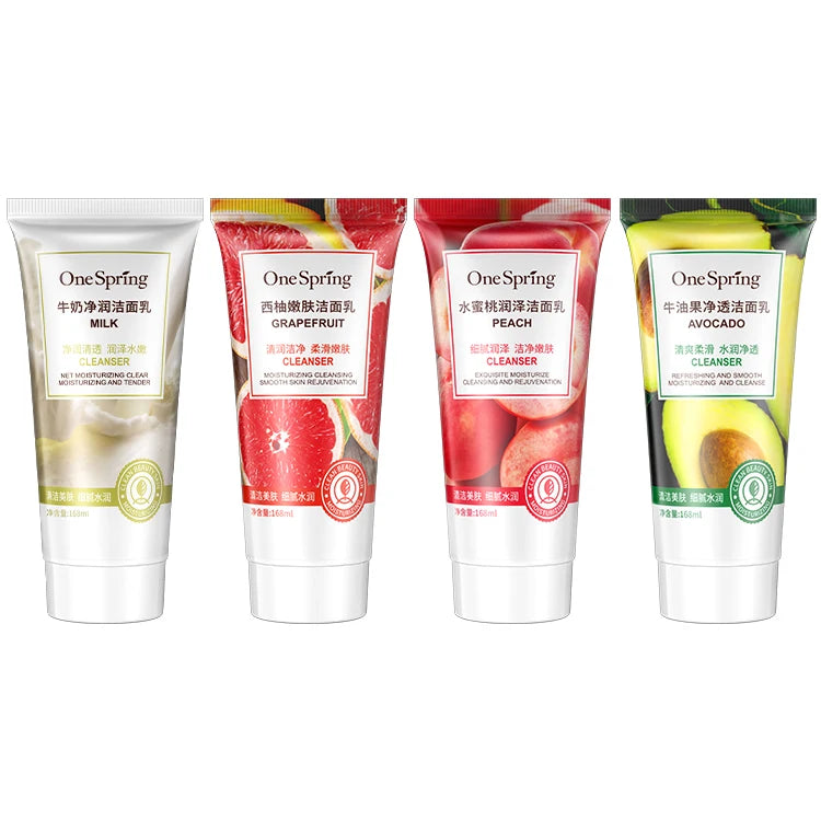 One Spring Organic Cleanser Fruit Plants Deep Cleansing Rich Foam Face Wash