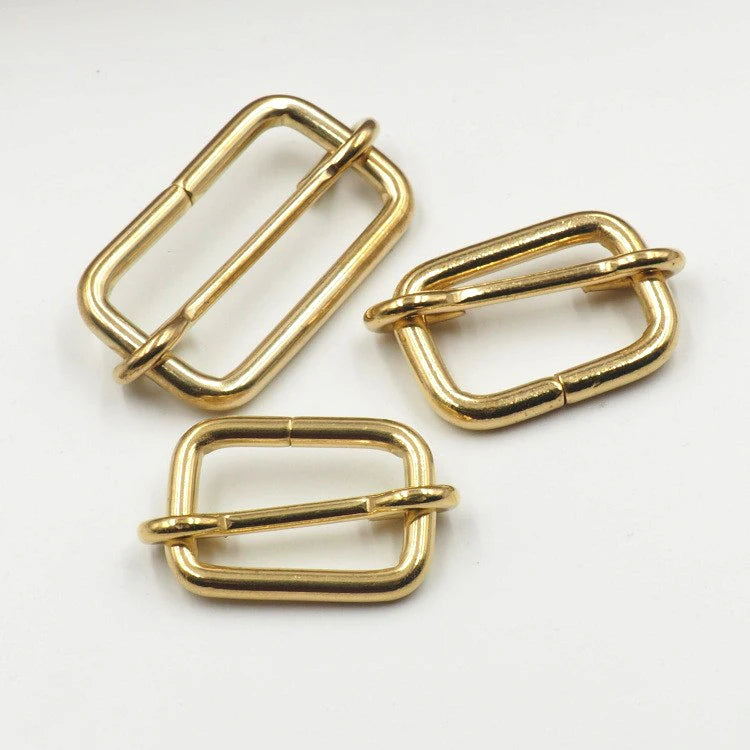 Bag Accessories Brass Slide Buckles Adjustable Tri-glide Waterproof Bag Hanger