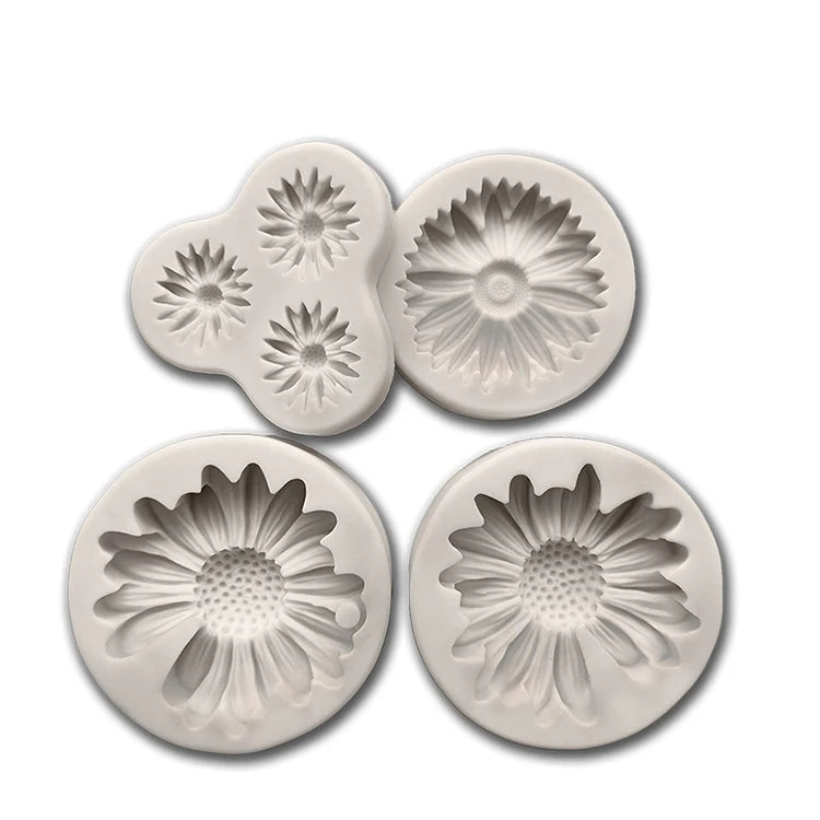 YS Daisy Chamomile Flower Stamens Silicone Molds Handmade Soap Candle Mold Diy Decoration Mould Cake Decorating Tools Factory