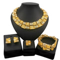 Zhuerrui Classic Designer Jewelry Four-piece Set of Africa Dubai Luxury Gold-plated Craft Ladies Exquisite Banquet JewelryHA0023