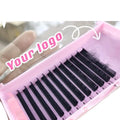 Private Label Volume Synthetic Hair Handmade Cruelty-Free Vegan Eyelash Extension China Lash Supplier Individual Easy Fan Lashes