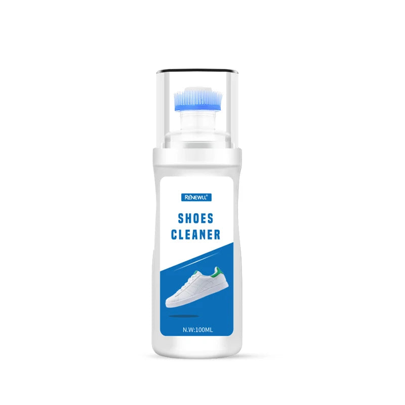 Hot Selling 100ml Sneaker Cleaner Shoe Whiter/sneaker Cleaner Liquid Sneaker Care with Brush Hand