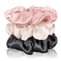 Luxury 100% Mulberry Silk 19mm 4cm Large Hair Ties Scrunchies Multi-color for Women Hair Decoration