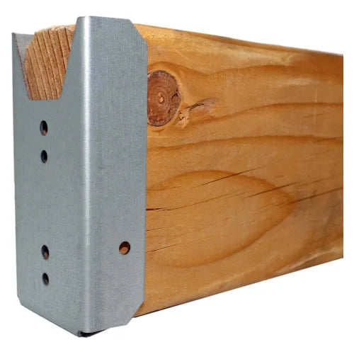2x4 Fence Post Bracket 1.5" Deck Wood Rail Bracket 18 Gauge Galvanized Steel Wood Fence Rail Bracket for 2x4 Lumber