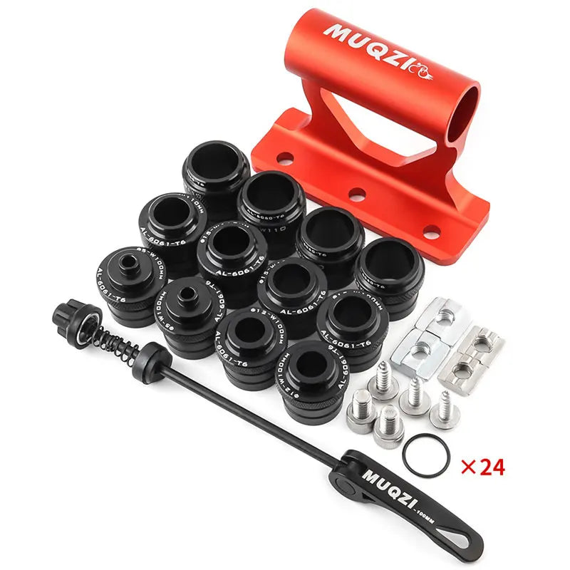 MUQZI Bicycle Fork Mount Quick Release Thru Axle Front Fork Rack 12x100mm 15x110mm Bike Fork Block for SUV/Truck/Van