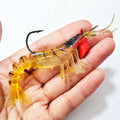 Alpha Wholesale 3D 90mm Soft Shrimp Lure 9.4g Segment PVC Artificial Bait for Fishing Rivers Lakes Streams Effective for Slice