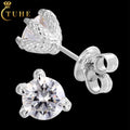 New Design Fine Jewelry Mens 3mm-6mm White Gold 925 Sterling Silver VVS Moissanite Diamond Dragon Claw Stud Earrings