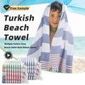 Premium Oversized Lightweight Turkish Cotton Quick Dry Blanket Linen Stripes Travel Bath Yoga Beach Towel Vacation Essentials