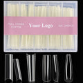 240 Pcs Box No C Curve Extra Long XXL Nail Tips Square Half Cover Full Cover ABS Salon Tools Straight Coffin Nail Tips