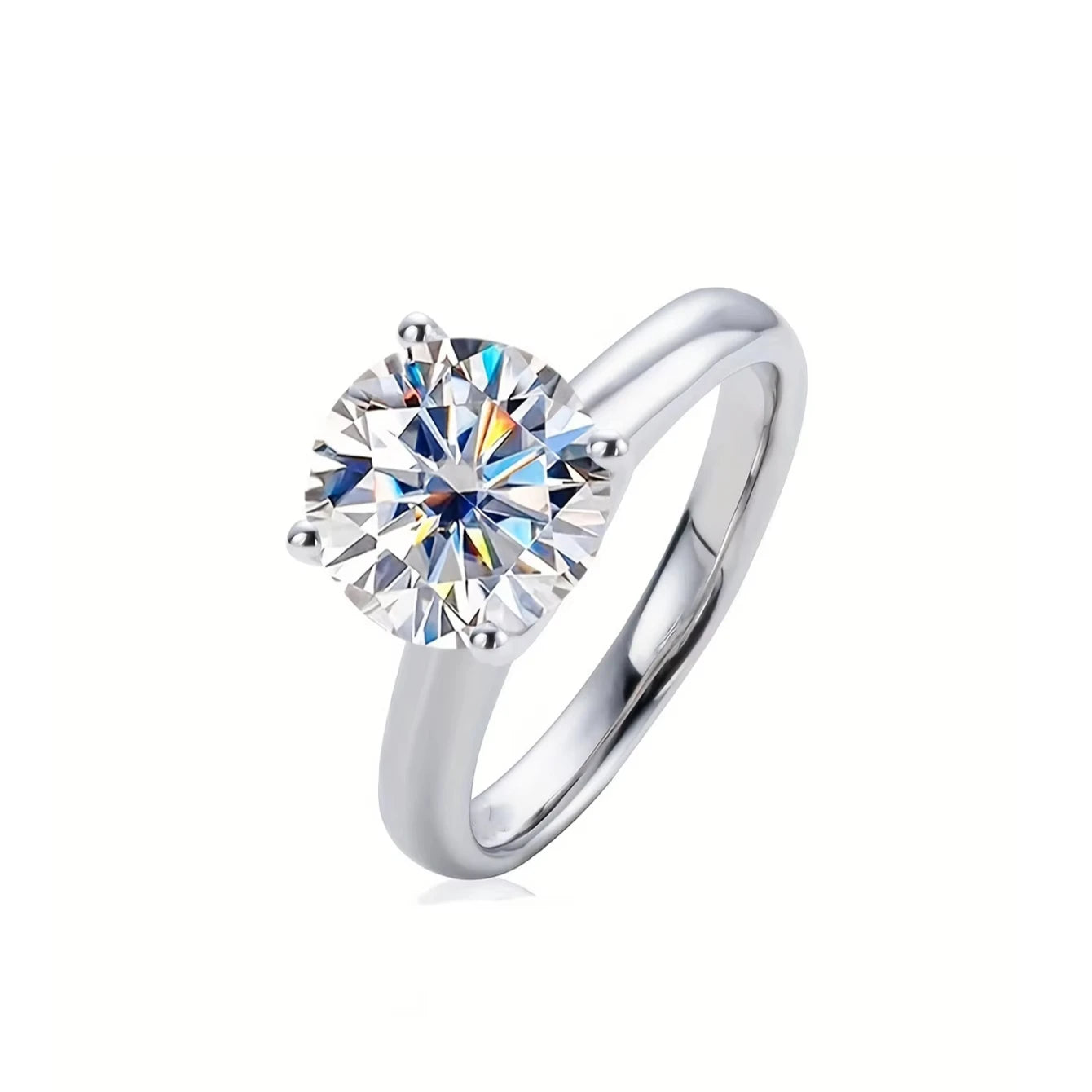Fashion 3ct Luxury S925 Universal Diamond Heart Shaped Ring New Arrival Silver Plated Fashion Rings