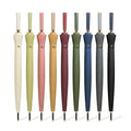 Hot Sale 24 Ribs Windproof Long Umbrella Rain Automatic Leather Handle Umbrella Men Business Style Strong Umbrella Manufacturer