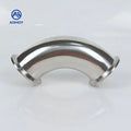Aohoy Wholesale Bulk Order Inox 304 316l Dairy Bends Pipe 1 1.5 2 Stainless Steel Polished 90 Degree Tri Clamp Elbow Supplier