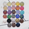 DIY Colorful Acrylic Diamonds Sew on Flatback Plastic Round Resin Drill for Garment Photo Frame