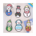 Cartoon Snowman Pattern for Jacket Jeans Repair Patches  Diy Bag Shoes Hats Custom Embroidered Hot Self-adhesive Garment Patch