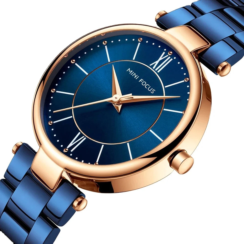 MINI FOCUS 0189 L Logo Women Watch Hot Simple Steel Watches Ladies Fashion Dress Bracelet Waterproof Lady Quartz Wristwatches